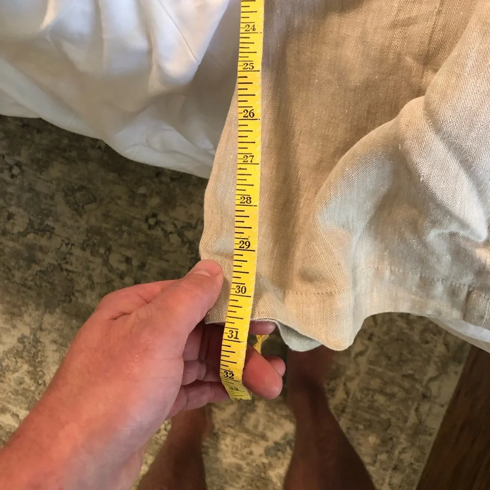 Banana Republic Classic Linen Pants, Men size 34x30 Measurements are in photos